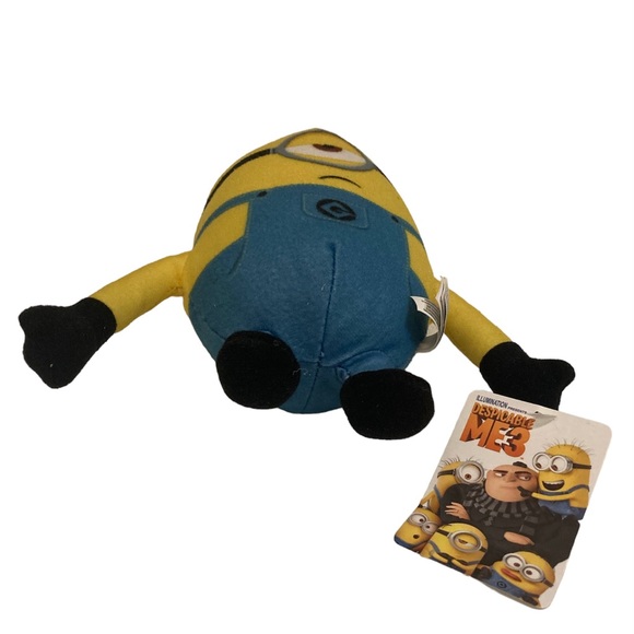 Despicable Me 3 The Minion Stuart One Eye Sad Face Plush 8" - Picture 7 of 14